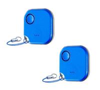 Shelly BLU Button1 - Set di 2 pulsanti di azione e attivazione palcoscenico controllati da Bluetooth blu per uso domestico per iOS Android Batteria a lunga durata Display a LED grande portata