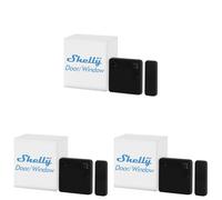 Shelly Blu Door/Window Nero - Allarme Intelligente con Sensore di Movimento Bluetooth, Sicurezza Domestica, Rilevatore con Controllo Remoto, Avvisi Tramite App, Alexa e Google, Gateway Richiesto