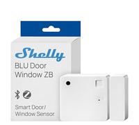 Shelly BLU Door/Window ZB Bianco - Sensore Magnetico Porte Finestre Zigbee/Bluetooth, Sensore LUX, Sicurezza Domestica, Allarme Apertura/Chiusura, Automazioni, Batteria Lunga Durata, Gateway Richiesto