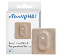 Shelly BLU H&T Moka, Sensore Bluetooth di Temperatura e Umidità, Termometro e Igrometro Smart per Interni/Esterni, Certificato IP54, Storico Dati, Modalità Beacon, Gateway Richiesto