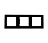 Shelly Cornice per Interruttore da Parete Nero x3