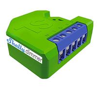 Shelly DIMMER dispositivo Wi-Fi per il controllo di luci alogene, LED, trasformatori ferromagnetici dimmerabili, supportati da un’alimentazione di 110-230V, verde