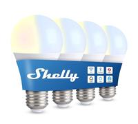 Shelly Duo Bulb E27 Gen3 - Lampadina Smart WiFi LED, 9W, 800lm, Temperatura Colore 2700K-6500K, Dimmerabile, Modalità Notte, Monitoraggio Consumi, Controllo Vocale, Nessun Hub Richiesto (4 Pezzi)