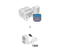 Shelly EM Misuratore consumo elettrico Smart 1 canale + 1 Pinza amperometrica 50A monitoraggio monofase WiFi