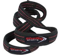 Shelly Figura 8 cinghie per sollevamento pesi pesanti Deadlift Powerlifters cinghie in cotone disponibili in 4 taglie Elite doppio anello per gli appassionati di allenamento palestra