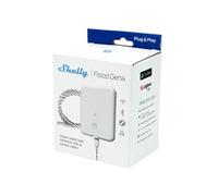 Shelly Flood Gen4 - Sensore di acqua intelligente opaco con cavo sensore di perdita, IP44, rilevamento di inondazione e pioggia, livelli di allarme personalizzabili, rilevamento perdite, timer, Alexa