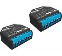 Shelly - Interruttore Relè Wifi 2 Canali Plus 2pm-two Pack-nero SHELLY