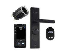 Shelly KIT Loqed Touch Smart Lock - Serratura smart senza chiavi con controllo remoto e automazione domestica - Black