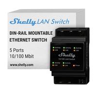 Shelly LAN Switch Ethernet Netzwerk Switch Für Die DIN Schiene (10/100 Mbps)
