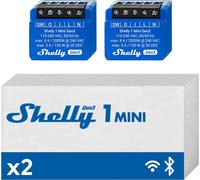 Shelly Mini 1 GEN3 2PACK- Smart Relay contatto pulito 8A AC/DC WiFi/BT/Matter