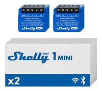 Shelly Mini 1 GEN3 2PACK- Smart Relay contatto pulito 8A AC/DC WiFi/BT/Matter