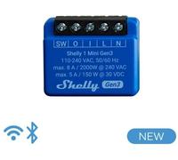 Shelly Mini 1 Gen3 - Smart Relay contatto pulito 8A AC/DC WiFi/BT/Matter
