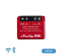 Shelly Mini 1PM Gen3 Relè WiFi/BT 8A AC Power Meter Alexa