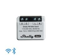Shelly Mini PM Gen3 Misurazione Consumi Wi-Fi/BT, Nessun Relè