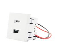 Shelly Módulo Carregador - Display USB da parete, 20 W Branco