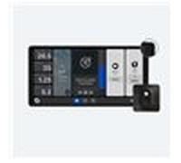 Shelly pannello a muro grande wall display x2 nero + sensore blu h&t nero shelly