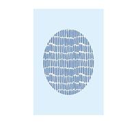 Shelly Patterns Blue - Poster da parete, 50 x 70 cm, motivo: comar, stampa artistica (senza cornice), colore: Blu
