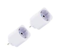 Shelly Plug M Gen3 Bianco - Presa Intelligente Wi-Fi & Matter (Tipo F), Misurazione Consumi, 13A, 3000W, Nessun Hub Richiesto, Timer, Riscaldamento, Luci, Alexa, Google Home, Apple HomeKit (2 Pezzi)