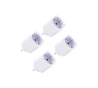 Shelly Plug M Gen3 Bianco - Presa Intelligente Wi-Fi & Matter (Tipo F), Misurazione Consumi, 13A, 3000W, Nessun Hub Richiesto, Timer, Riscaldamento, Luci, Alexa, Google Home, Apple HomeKit (4 Pezzi)