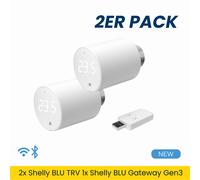 Shelly Blu TRV e Shelly Blu Gateway Gen3, Termostato Intelligente Bluetooth 2 pz