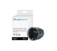 Shelly Plug PM Gen3 Nero - Presa Smart Wi-Fi, consumo Elettrico, Senza Funzione di Commutazione, Misurazione della Potenza 16A 3680W, Timer, Smart Home, Alexa & Google, Nessun Hub Richiesto