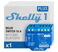 Shelly Plus 1 Relè interruttore intelligente Wi Fi & Bluetooth Contatti a