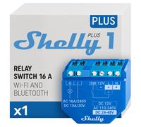 Shelly Plus 1 Relè interruttore intelligente Wi Fi & Bluetooth Contatti a