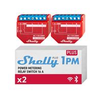 Shelly Plus 1PM Relè Interruttore Intelligente Confezione de 2 Wi Fi e Bluetooth
