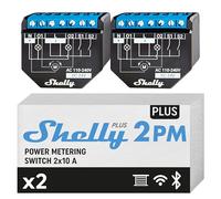 Shelly Plus 2PM DOUBLE PACK - Smart Relay 16A AC/DC WiFi