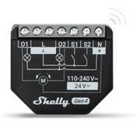 Shelly Plus 2PM Gen4 - Smart Relay Tapparelle 16A AC/DC WiFi/BT/Matter/Zigbe +PM