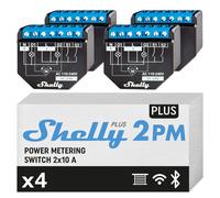 Shelly Plus 2PM interruttore intelligente relé Wi Fi e bluetooth (4 pz) Contatto
