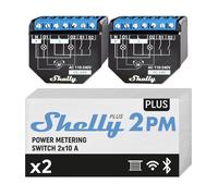 Shelly Plus 2PM Relè WiFi Bluetooth 2 Canali Smart Home Controllo Tapparelle