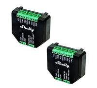 Shelly Plus - Confezione da 2 relè Smart Home Interface Plus, controllo digitale tramite WLAN e app, automazione domestica WiFi, 3,3 V, applicabile a sensori DS18B20 e DHT22