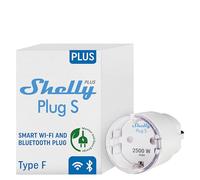 Shelly Plus Plug S, Presa Intelligente, Connettività Bluetooth, con Misurazione della Potenza, Schuko, Wifi