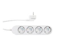 Shelly Power Strip 4 Gen4 Bianco - Ciabatta Smart Matter & Wi-Fi, 4 Prese Intelligenti, Misurazione Potenza, 16A Totali 3500W, Timer, Riscaldamento, Zigbee, Google, Alexa, Apple, Nessun Hub Richiesto