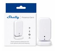 Shelly Presence Gen4 Bianco - Sensore di Presenza Intelligente Wi-Fi & Matter, Rilevamento Movimento/Occupazione, Domotica, Zone Personalizzabili, Zigbee, Alexa, Google Home, Apple HomeKit