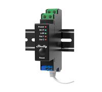 SHELLY Pro 2PM WLAN Schaltaktor 2 Kanäle/2x16A/LAN/Messung/Hutschien