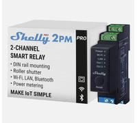 Shelly PRO 2PM con misurazione della potenza guida DIN connessione Wi-Fi, LAN e