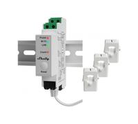 SHELLY Pro 3EM WLAN Energiemesser 3 Phasen/3x120A/Messung/Hutschiene