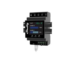 Shelly Pro Dual Cover/Shutter PM 16A AC Interruttore relè Smart su guida DIN 2 canali Controller Tapparelle monitoraggio consumi LAN WiFi Bluetooth