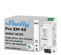 Shelly Pro EM 50A LAN & Wi Fi Misuratore di Energia a 2 Canali con Controllo