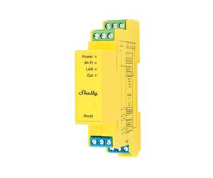 Shelly Pro RGBWW PM 12-24V DC Controller dimmer Strisce Led Smart su guida DIN monitoraggio consumi LAN WiFi Bluetooth