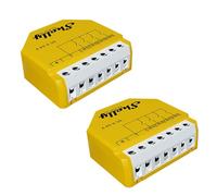 Shelly Qubino Wave i4 DC | Confezione da 2 | Z-Wave 800 Series 4 Controllo di ingresso digitale per azioni a basso consumo | automazione domestica | Ripetitore di rete