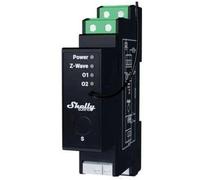 Shelly Wave Pro Shutter, Z-Wave Interruttore Intelligente Relé Bifase - 2 Canali x 16А,Tende, Persiane, Tapparelle, per Guida DIN, Monitora il Consumo di Energia, Hub Z-Wave Richiesto, SmartStart