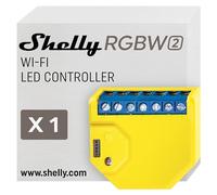 Shelly RGBW2, Modulo Controller per Strisce LED, RVB, RGBW Dimmerabile, Controllo vocale Alexa, Google Home, App iOS, Android, Nessun Hub Richiesto