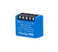 SHELLY SH-1-MINI-GEN3 Relè Shelly 1 Mini Gen3 - Controller intelligente - Relè a 1 canale / Contatto pulito - WiFi 2.4GHz / Blue