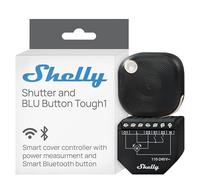 Shelly Shutter & Shelly BLU Button Tough1 (Bundle) - Wi-Fi Interruttore a Relè Intelligente, 2 Canali, 4A, Monitora il Consumo di Energia, Tende & Tapparelle, Nessun Hub Richiesto, Alexa e Google Home