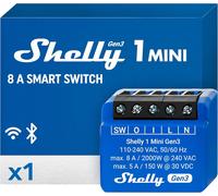 SHELLY SMART Rele smart WiFi Bluetooth mini 8A contatto pulito SHMINIG3