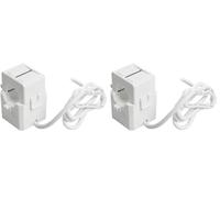 Shelly Split Core Current Transformer 50A, Trasformatore di Corrente, Pinze Amperometriche, Domotica, Compatibile con Shelly EM, Installazione Monofase, Bianco (Confezione da 2)