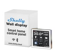 Shelly Wall Display - Blanco, Panello di Controllo Centrale per Casa Intelligente, Interrutore della parete 5A, Domotica, Compatible con Alexa e Google Home, Controllo remoto App iOS Android